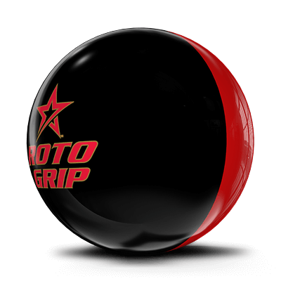 Roto Grip Jester Clear Polyester bowling ball featuring symmetrical core with clear poly coverstock, factory 3500-grit polished finish, low flare potential, designed for spare shooting with straight predictable motion, dual-color red and black design offering unique strobe effect or color separation drilling options