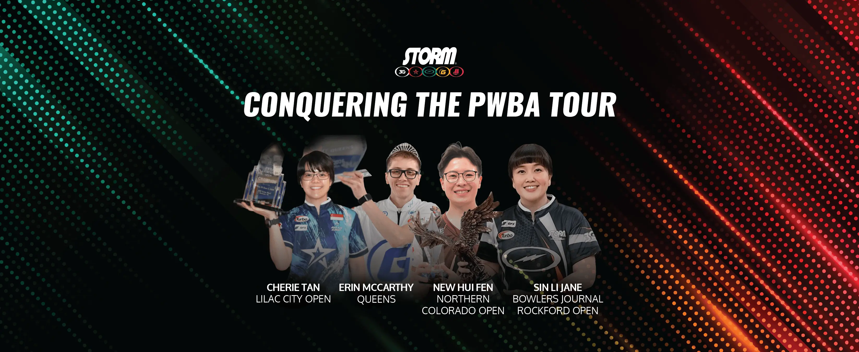 SPI Bowlers Cherie Tan, Erin Mccarthy, New Hui Fen, and Sin Li Jane are winning on the PWBA tour.