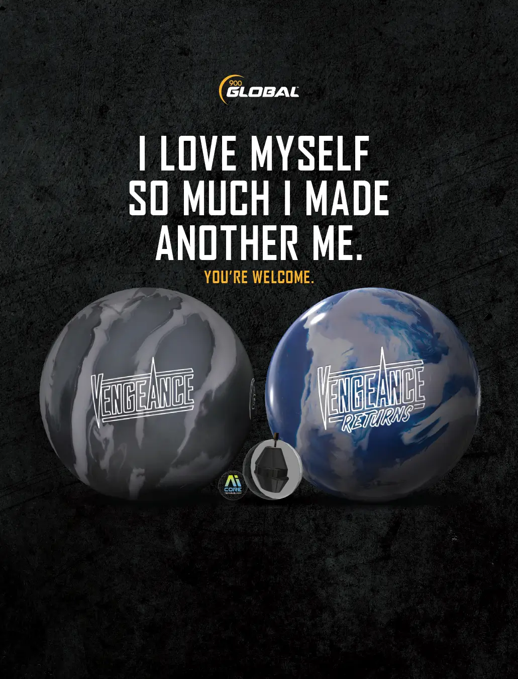 900 Global Vengeance Returns Bowling Ball - New Release