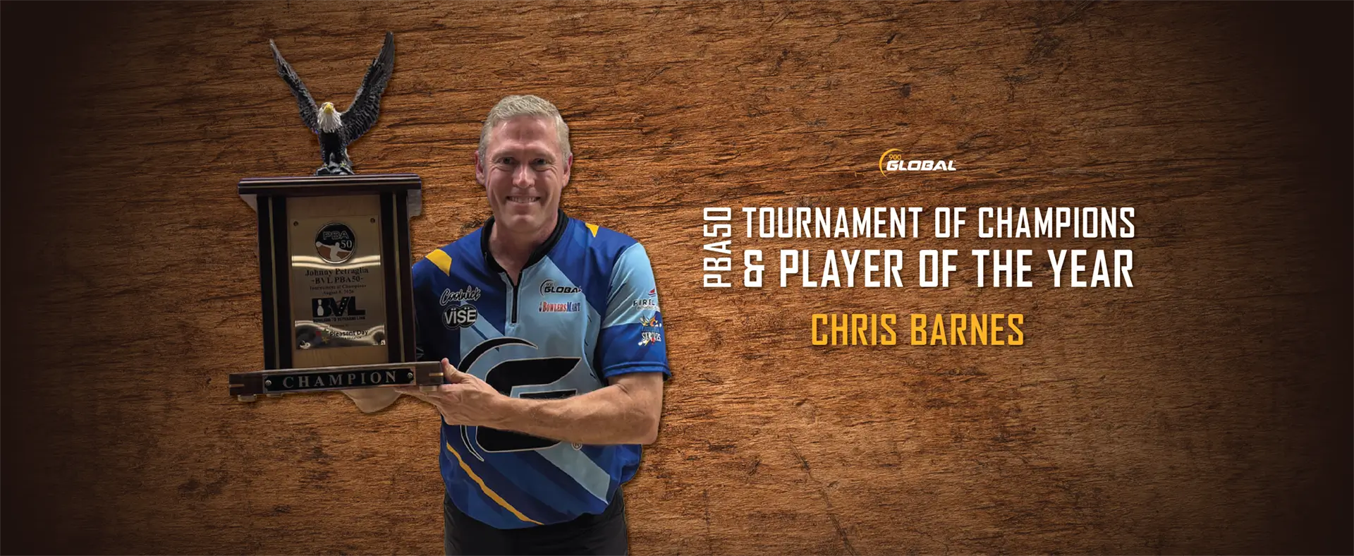 Chris Barnes wins PBA50 Tournament of Champions and Player of the Year