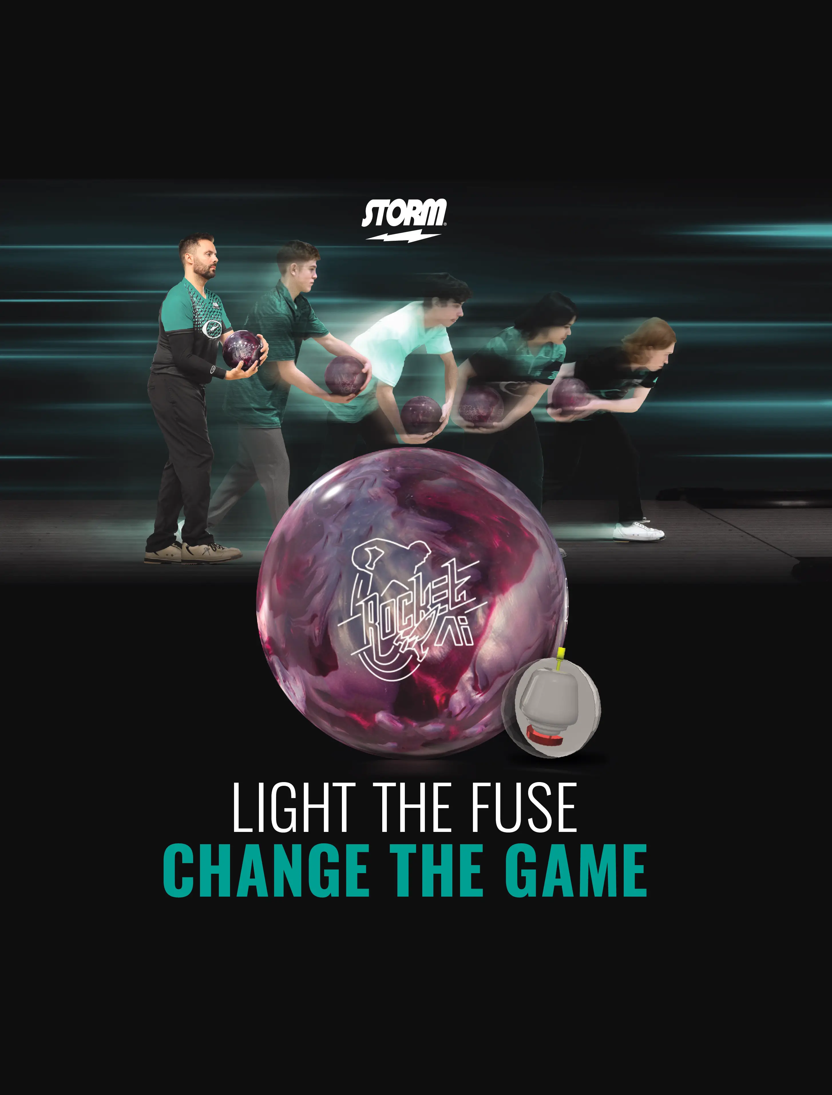 STORM PRODUCTS Rocket A.I. BOWLING BALL, Jason Belmonte Collaboration
