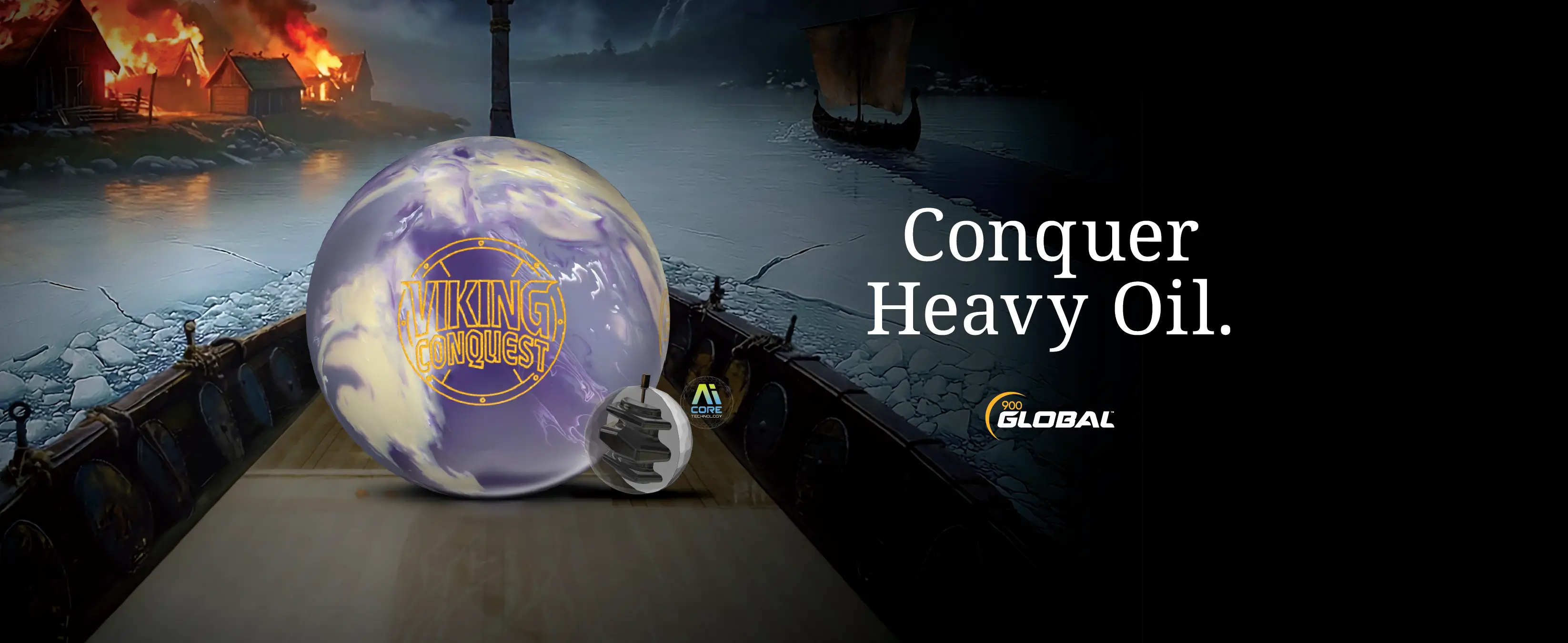 900 Global Viking Conquest Bowling Ball — new release