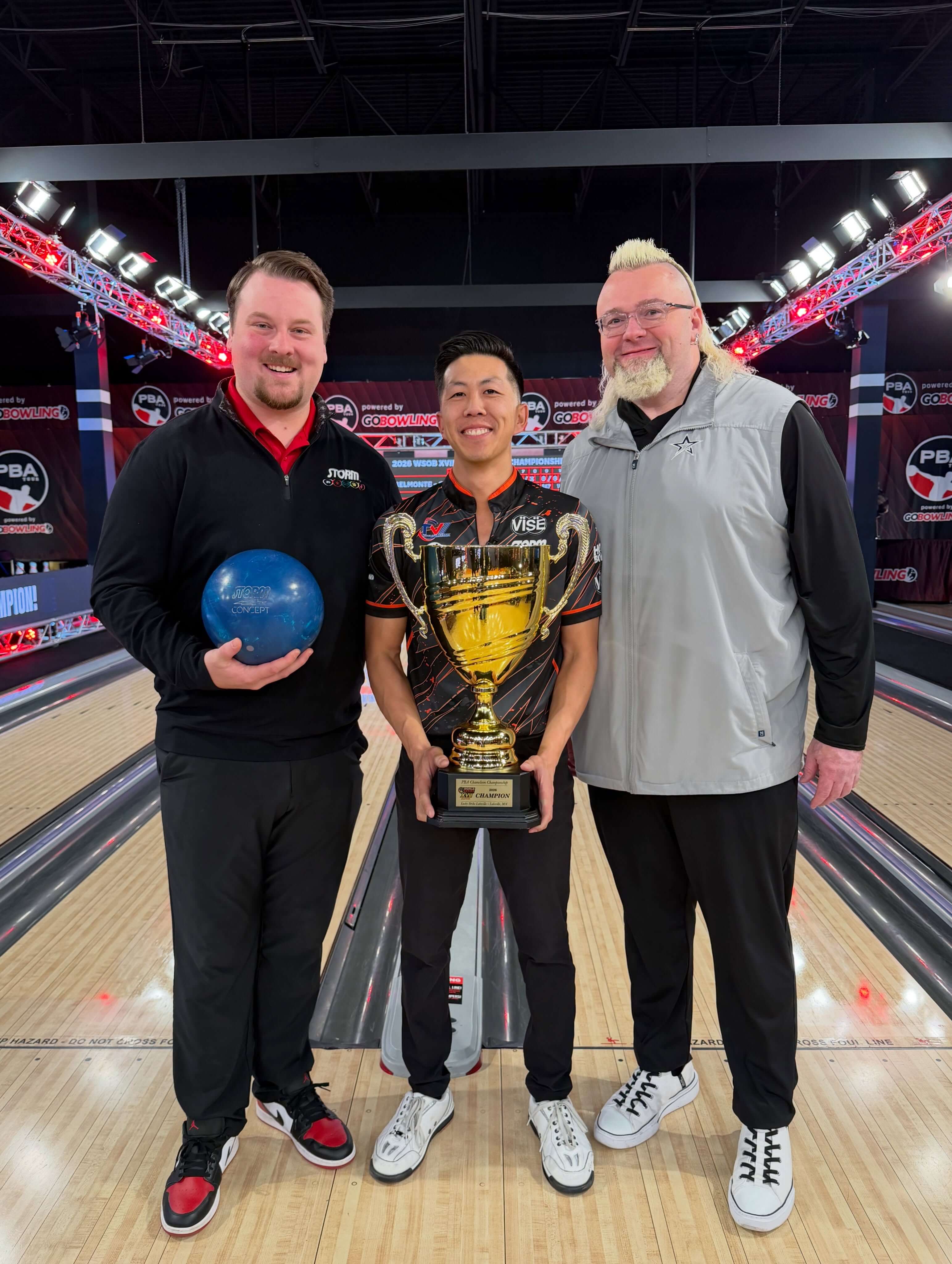 Darren Tang after winning the PBA Chameleon Championship
