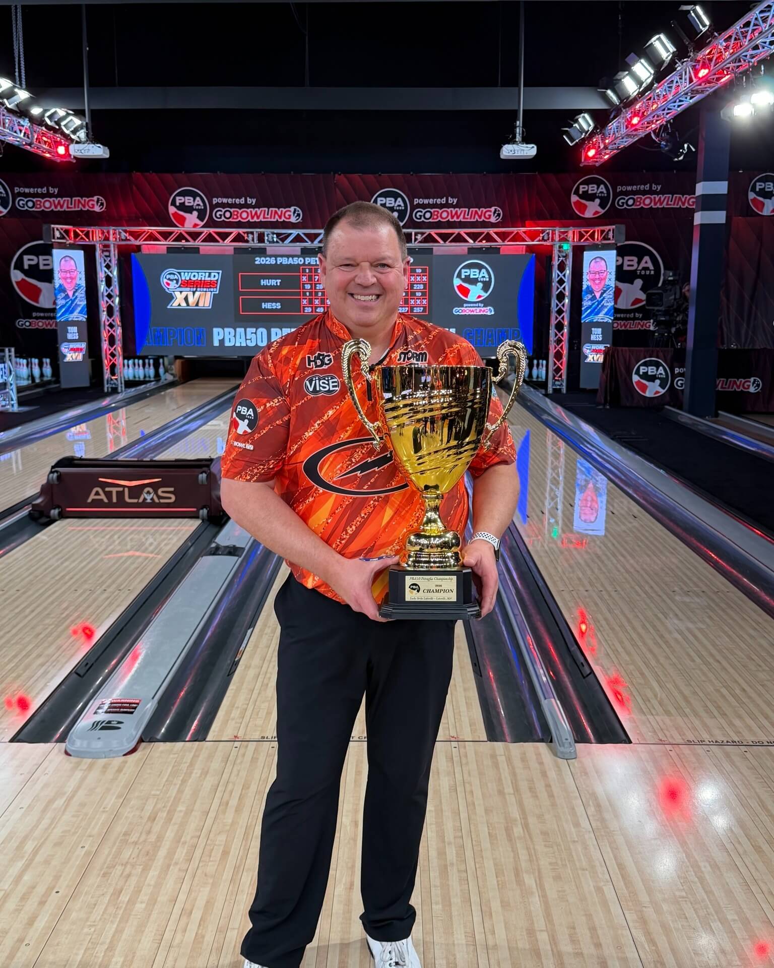 Tom Hess with the Storm Bionic at Lucky Strike Lakeville