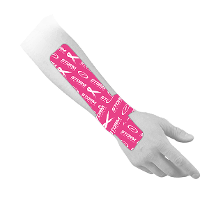 Storm GT kinesiology tape in pink with Storm logo supporting Paint the Lanes Pink collection