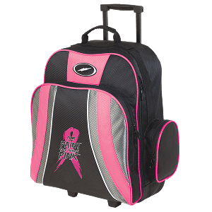 Storm 1-ball Rascal Roller bowling bag in black and pink Paint the Lanes Pink design