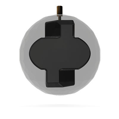 High intermediate differential Ellipse A.I. asymmetric bowling ball core weight block by 900 Global